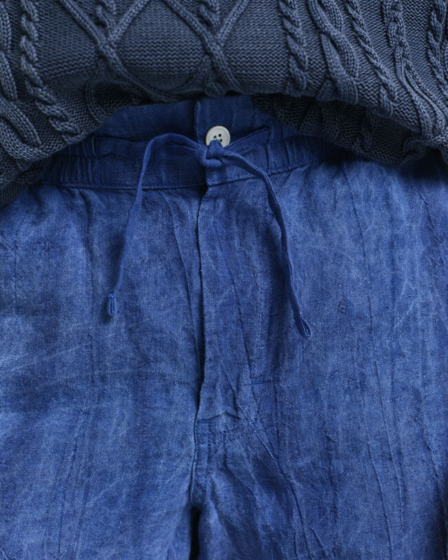 Relaxed Fit Resort Shorts aus Leinen