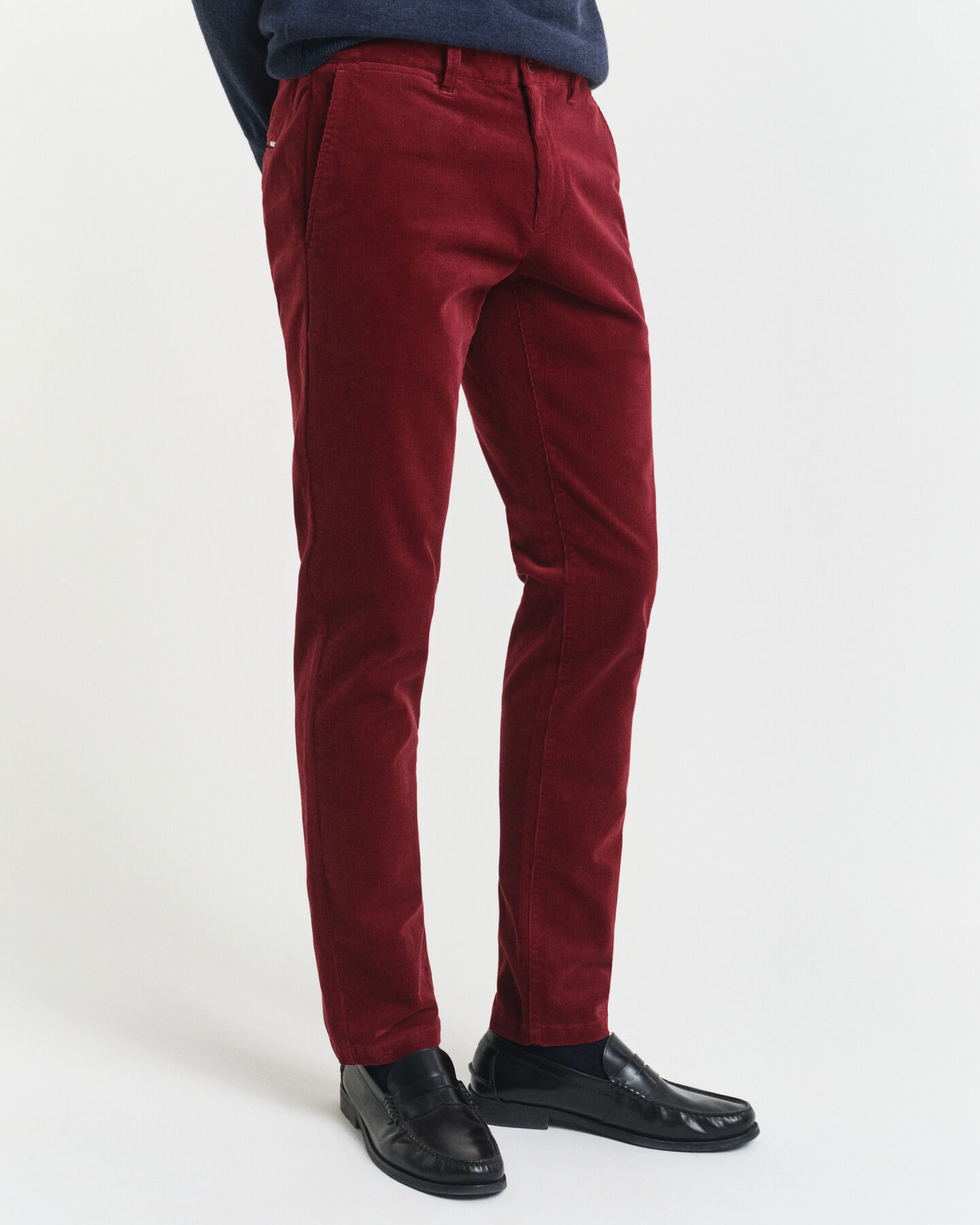 Slim Fit Cord Chinohose