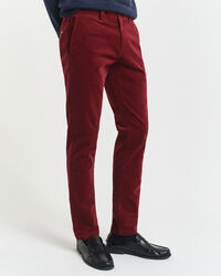 Slim Fit Cord Chinohose