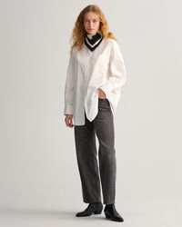 Oversized Oxford-Bluse