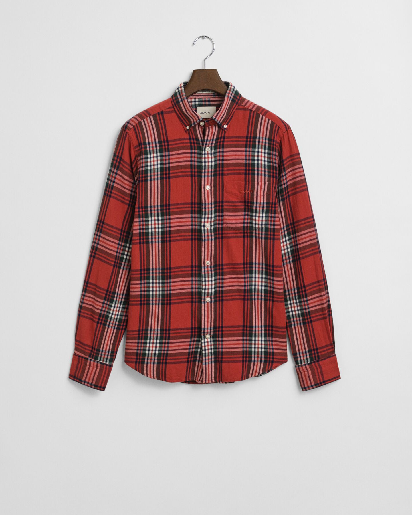 Regular Fit Windblown Flannel Karohemd