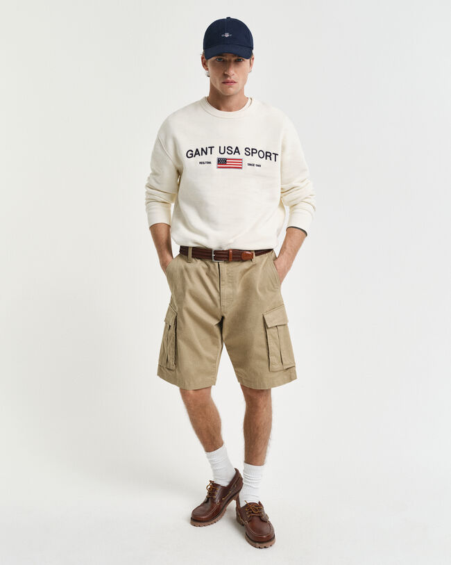 Relaxed Fit Cargoshorts aus Twill