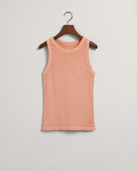 Hochgeschlossenes Sunfaded Ripp Tanktop