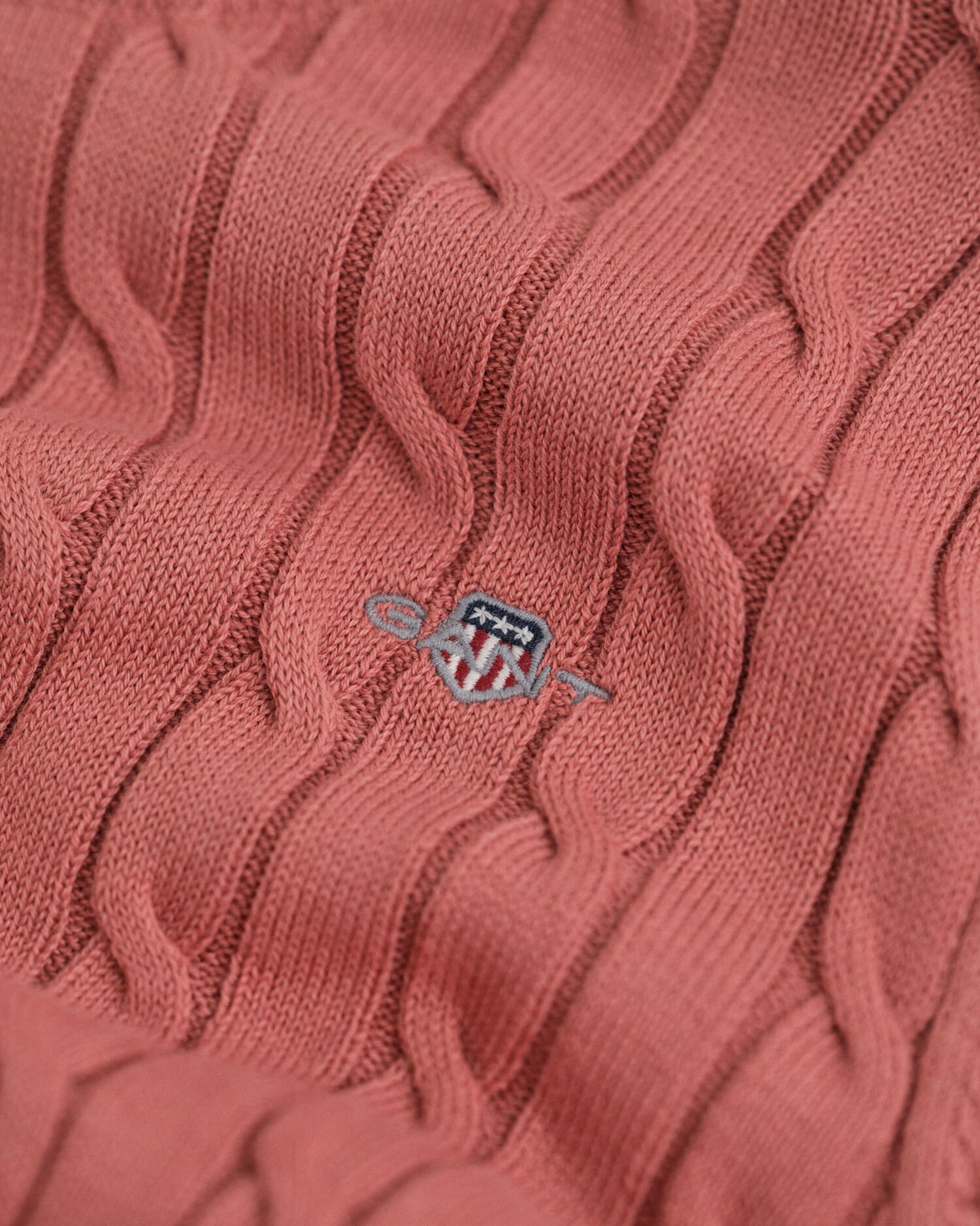 Teen Girls Zopfstrick Rundhalspullover aus Stretch-Baumwolle