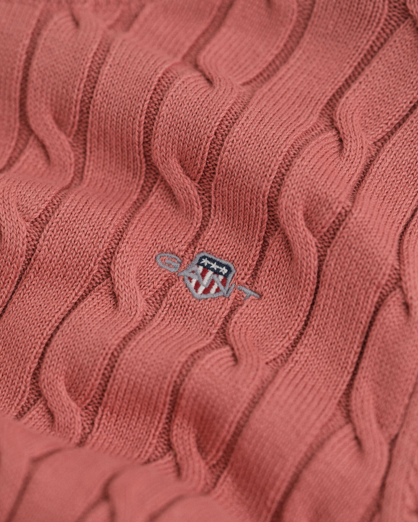 Teen Girls Zopfstrick Rundhalspullover aus Stretch-Baumwolle