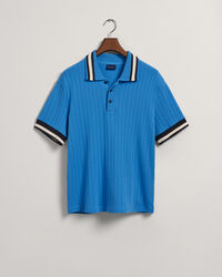 Drop-Needle Piqué Poloshirt