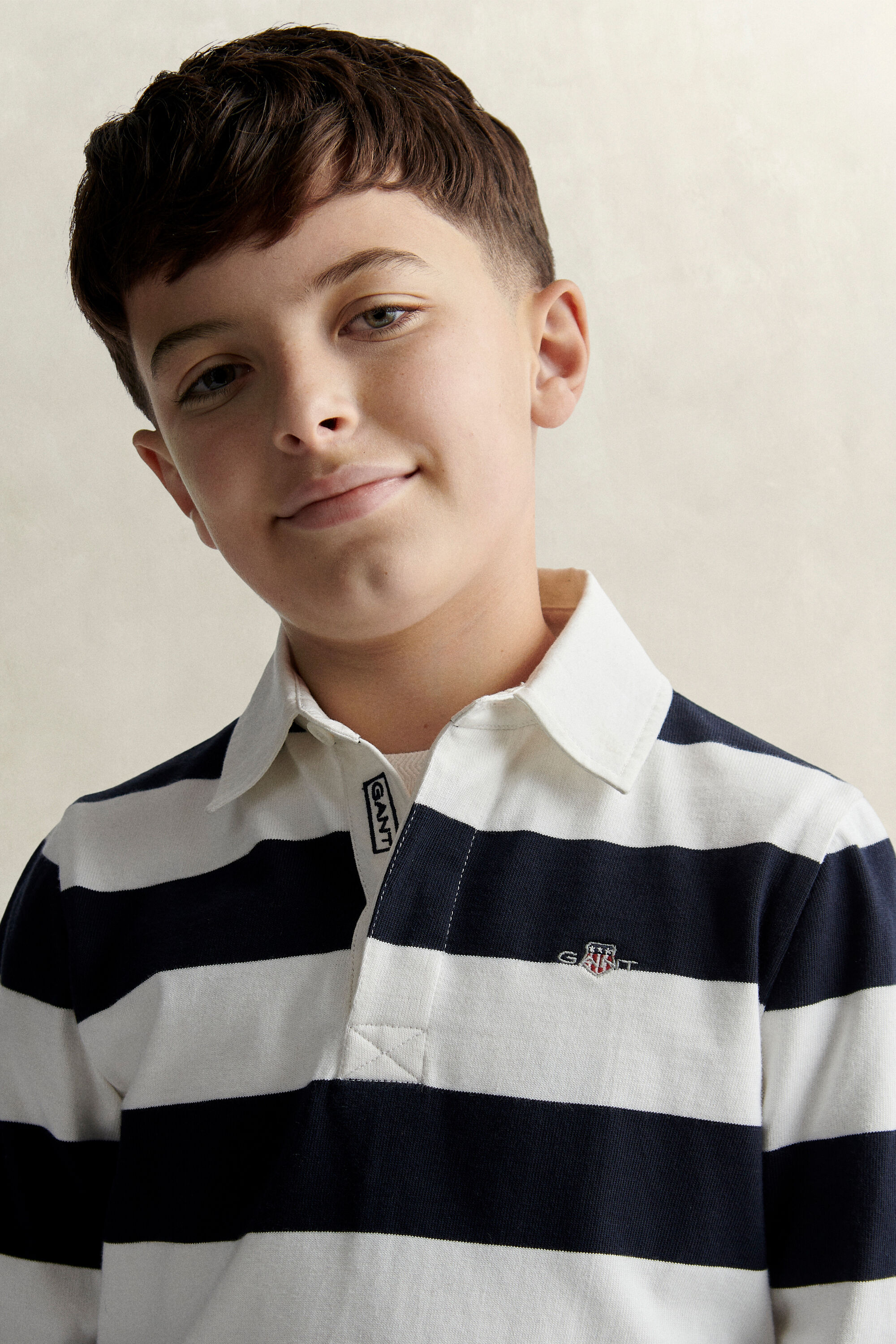 Teen Boys Striped Rugger