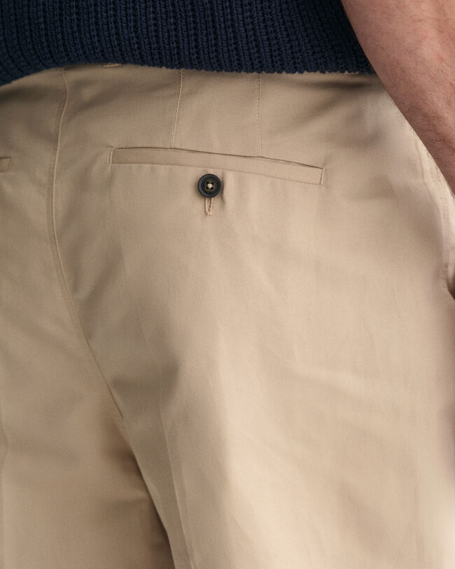 Regular Fit Baumwoll Leinen Hose