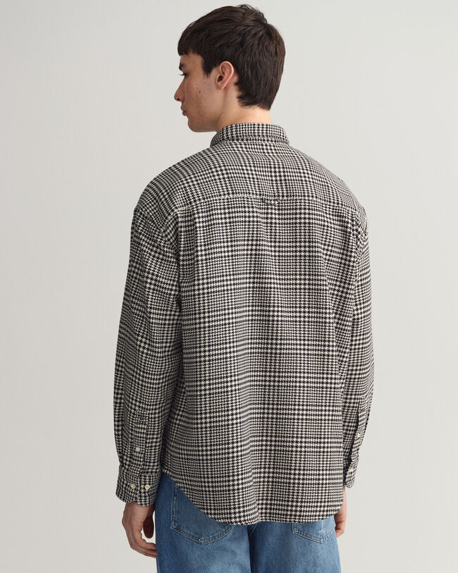 Oversized Houndstooth Baumwollhemd