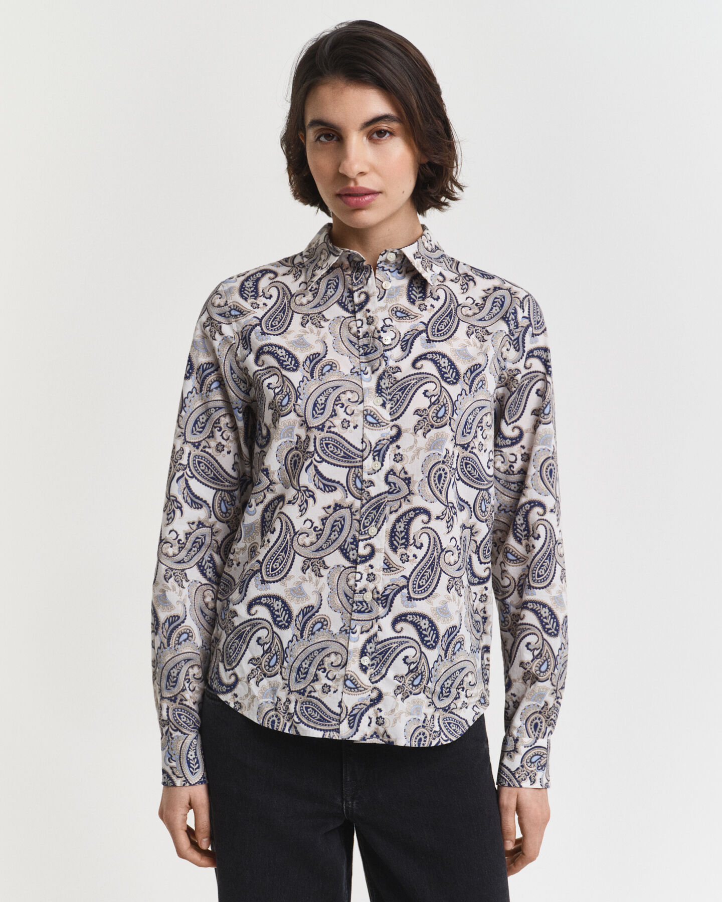 Paisley Bluse aus Baumwoll-Voile