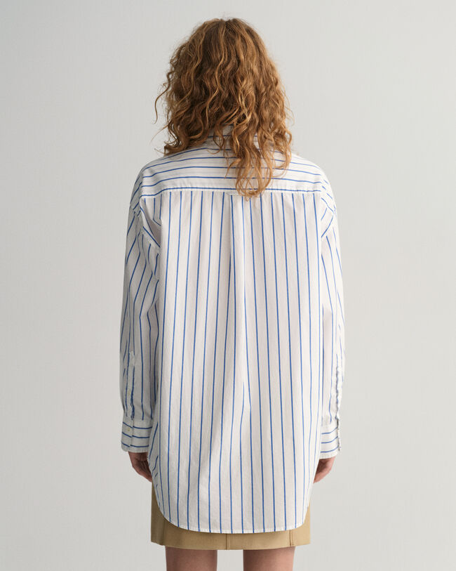 Oversized Bluse mit Streifen