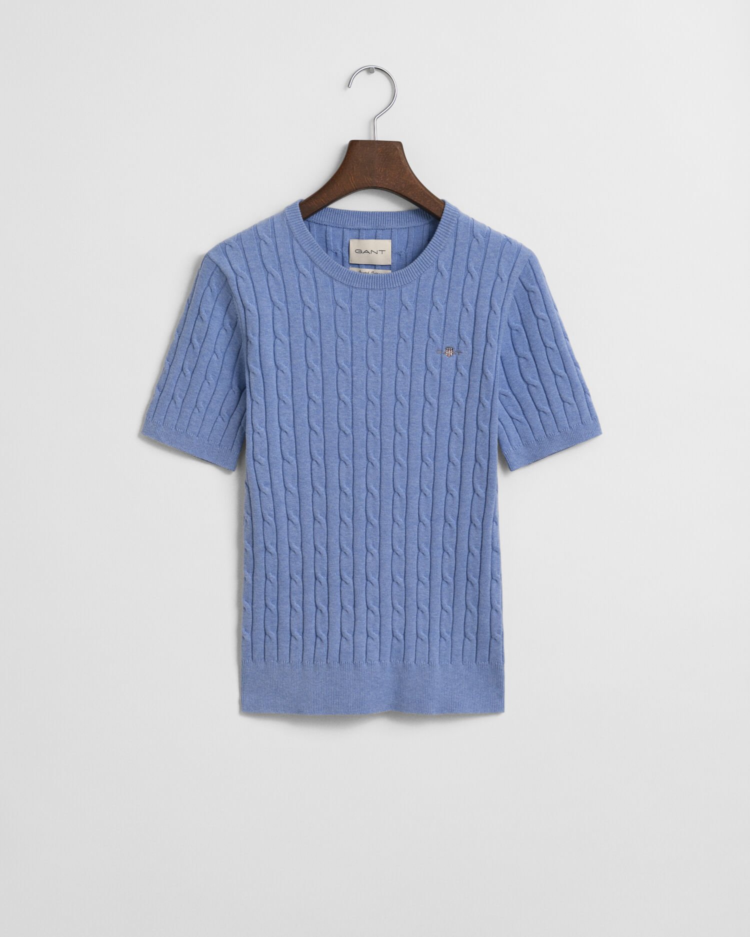 Zopfstrick Kurzarmpullover