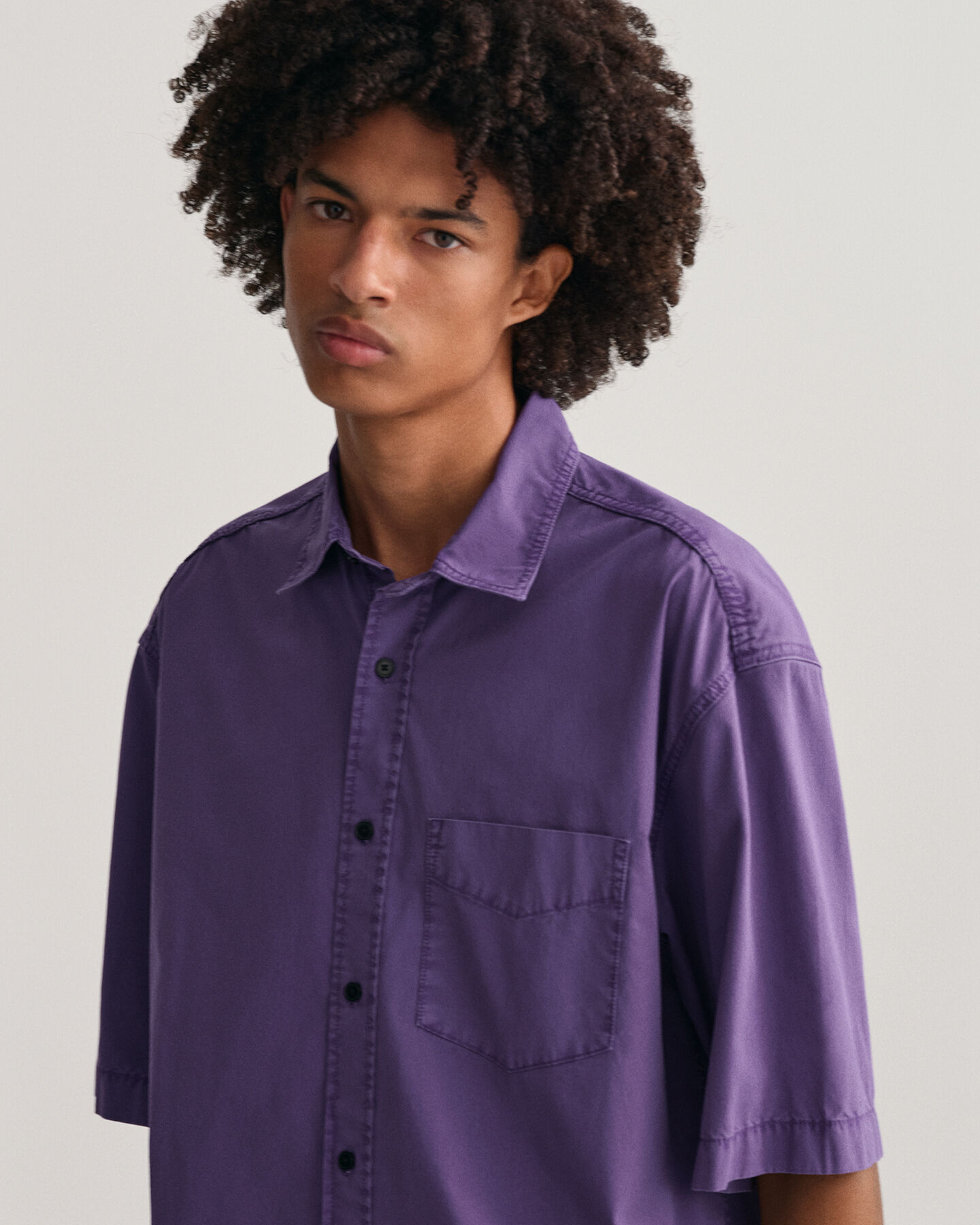 Oversized Fit Sunfaded Kurzarmhemd