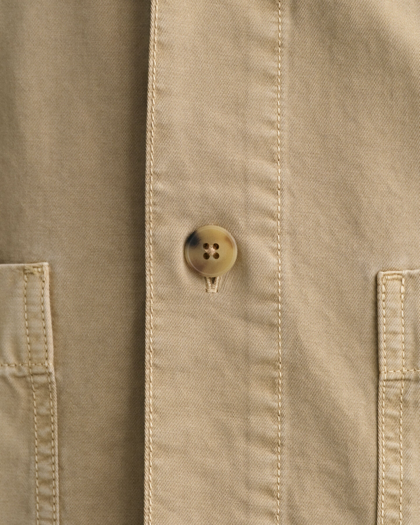 Stückgefärbte Twill Hemdjacke