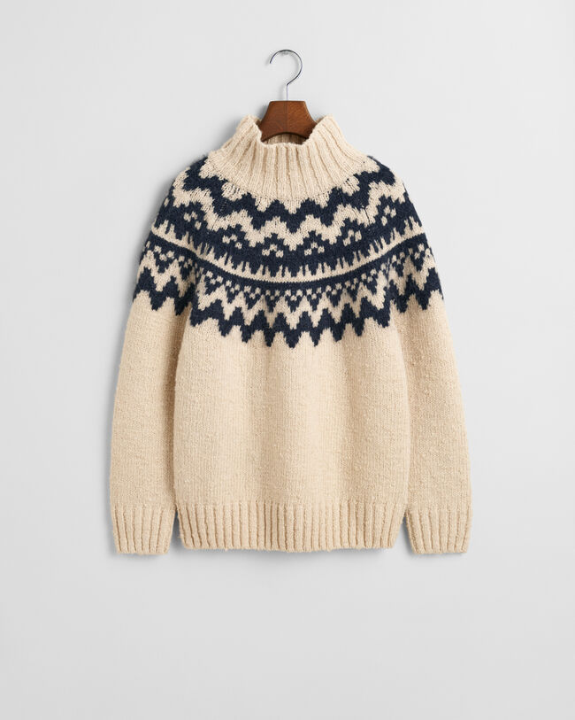 Fair Isle Stehkragenpullover