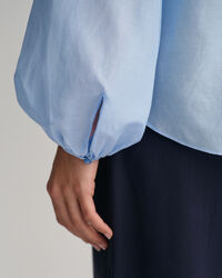 Relaxed Fit Baumwoll Seiden Bluse