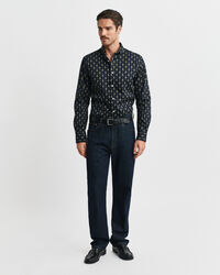 Regular Fit Twill-Hemd mit Paisley-Print