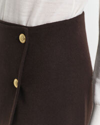 Handgenähter Midi-Wickelrock