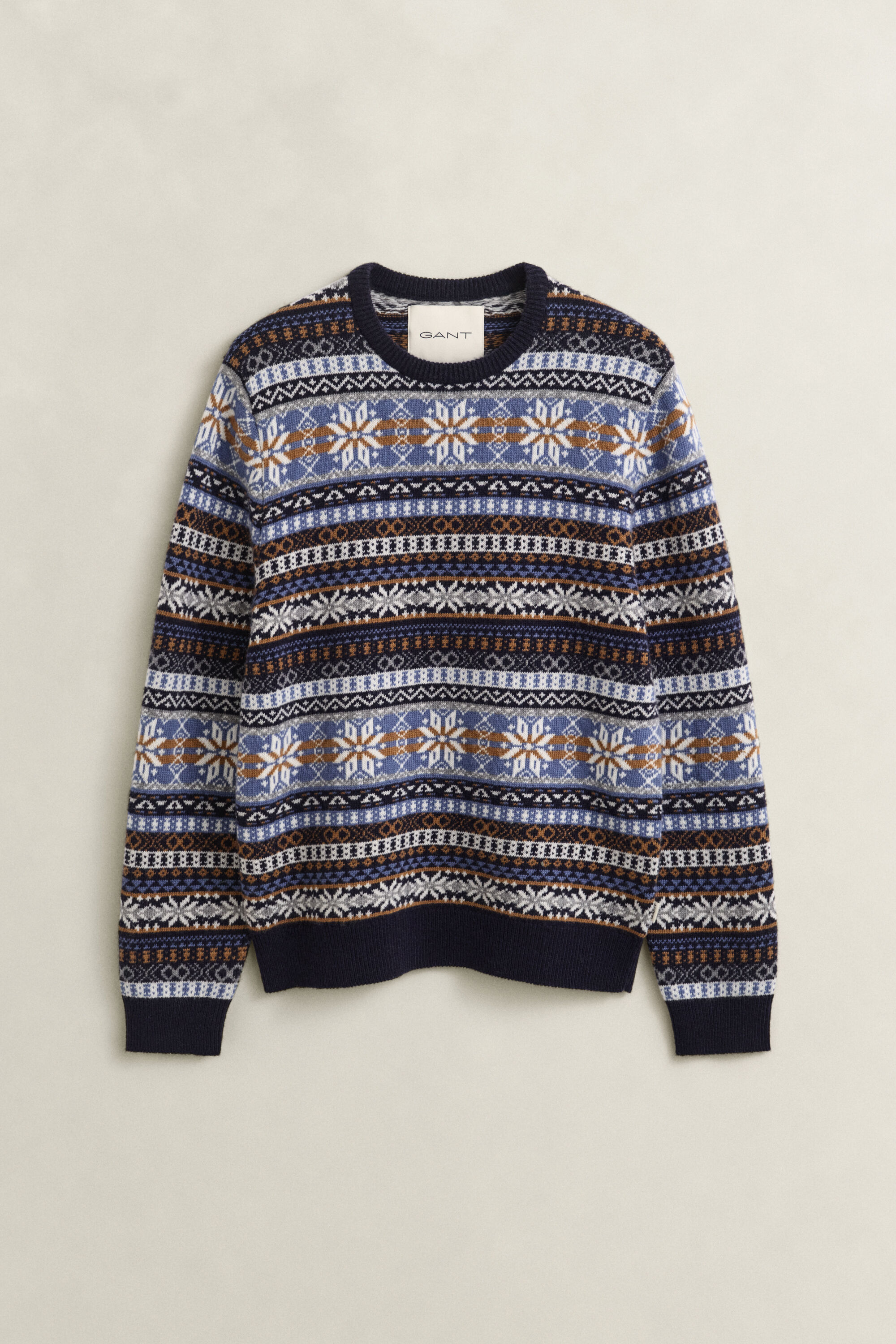 Fair Isle Rundhalspullover