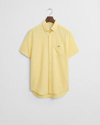 Regular Fit Baumwoll Leinen Kurzarmhemd