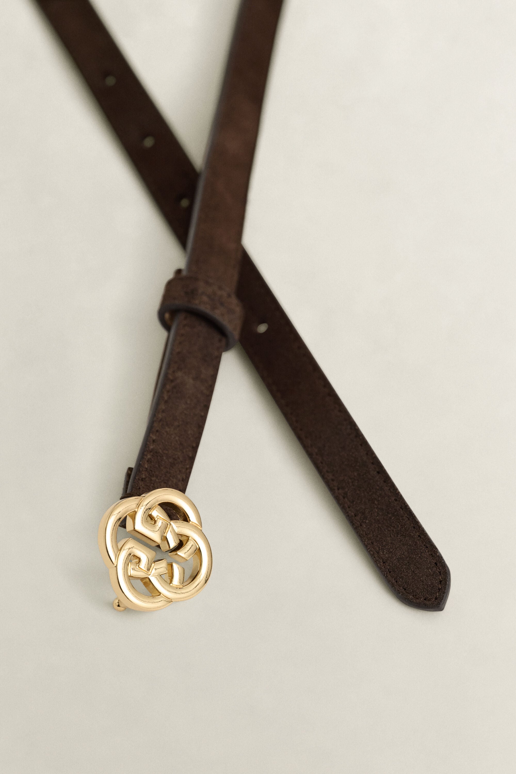 Monogram Gürtel aus Veloursleder