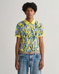 Iris Piqu&eacute; Poloshirt mit Print