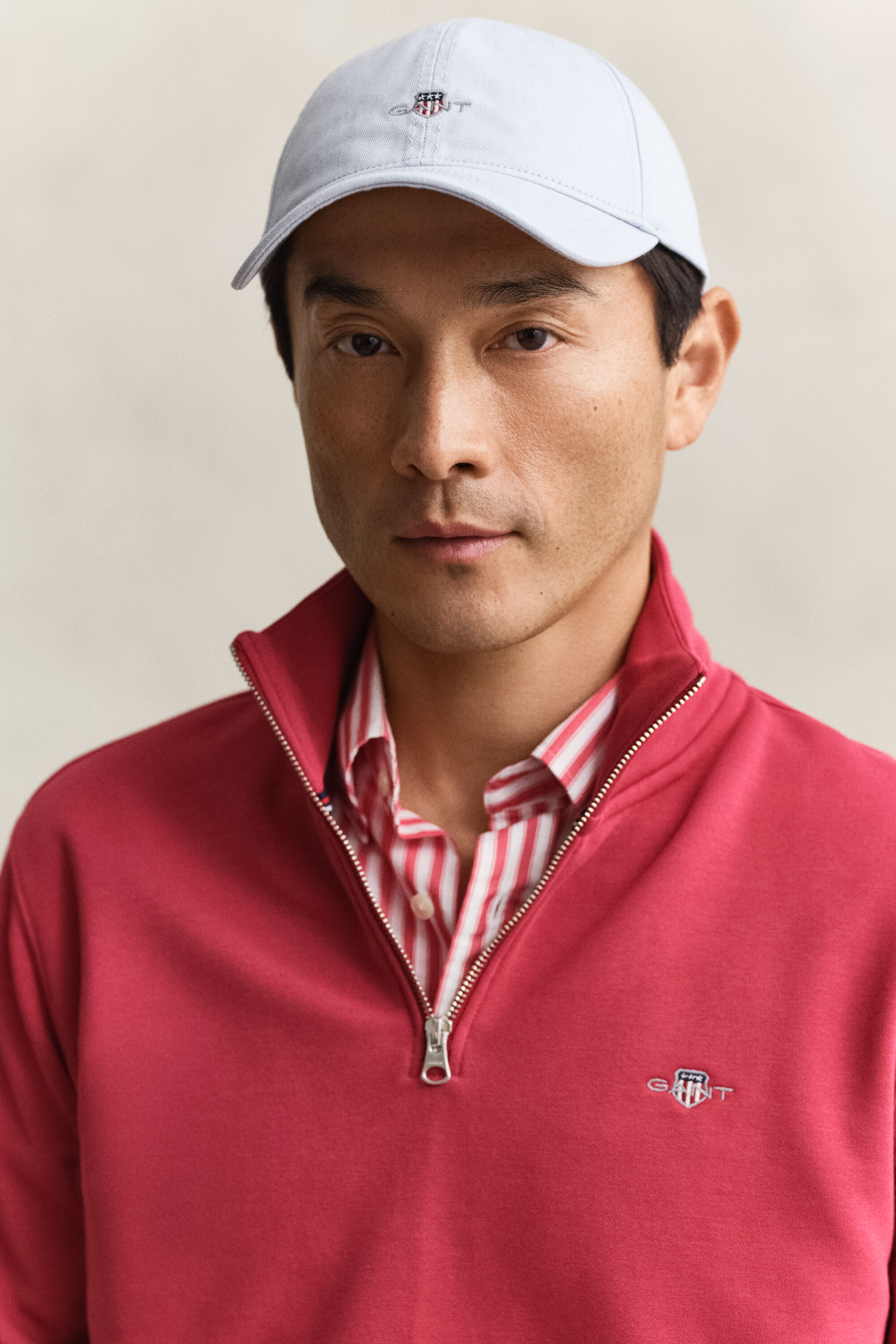 Shield Sweatshirt mit halblangem Reißverschluss