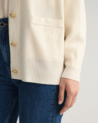 Einfarbiger Oversized Strickjacke