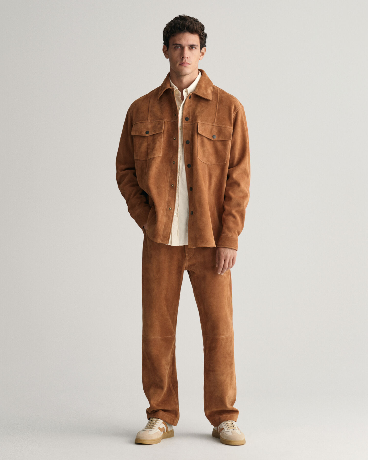 Jeans aus Veloursleder