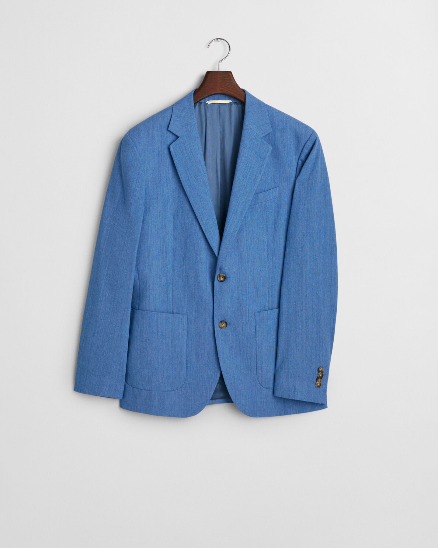 Slim Fit Baumwoll Leinen Anzugsakko