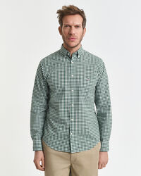 Regular Fit Classic Gingham Popeline Hemd