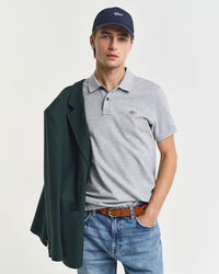 Slim Fit Archive Shield Piqué Poloshirt