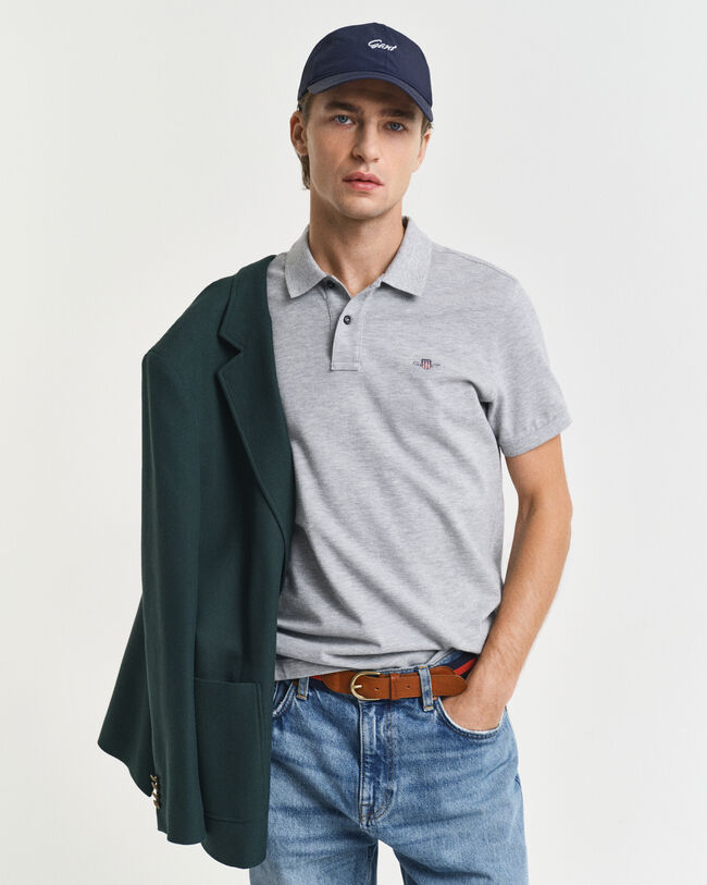 Slim Fit Archive Shield Piqué Poloshirt