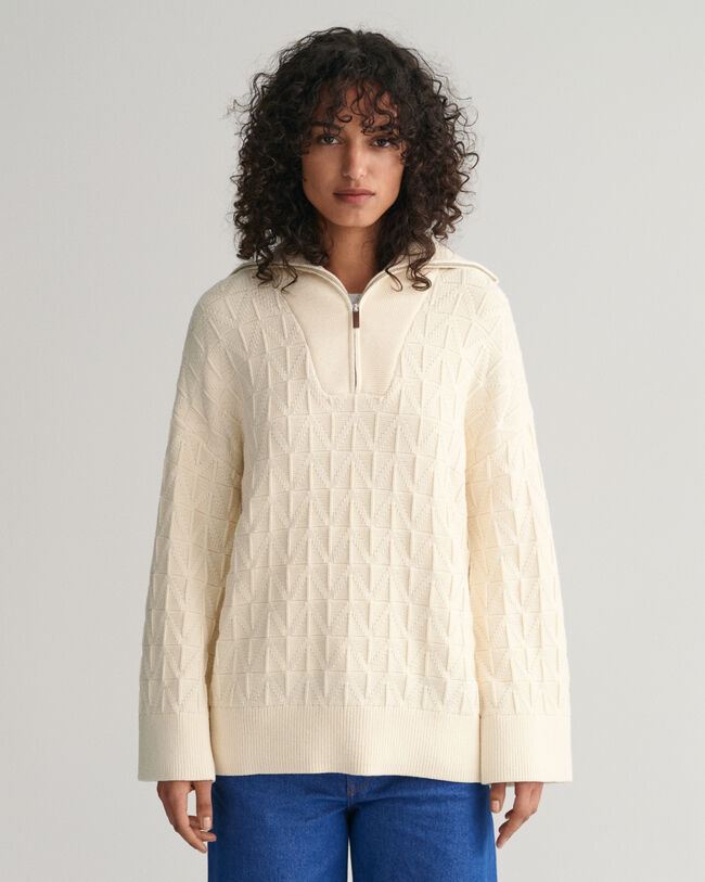 Troyer mit Fischgrätmuster