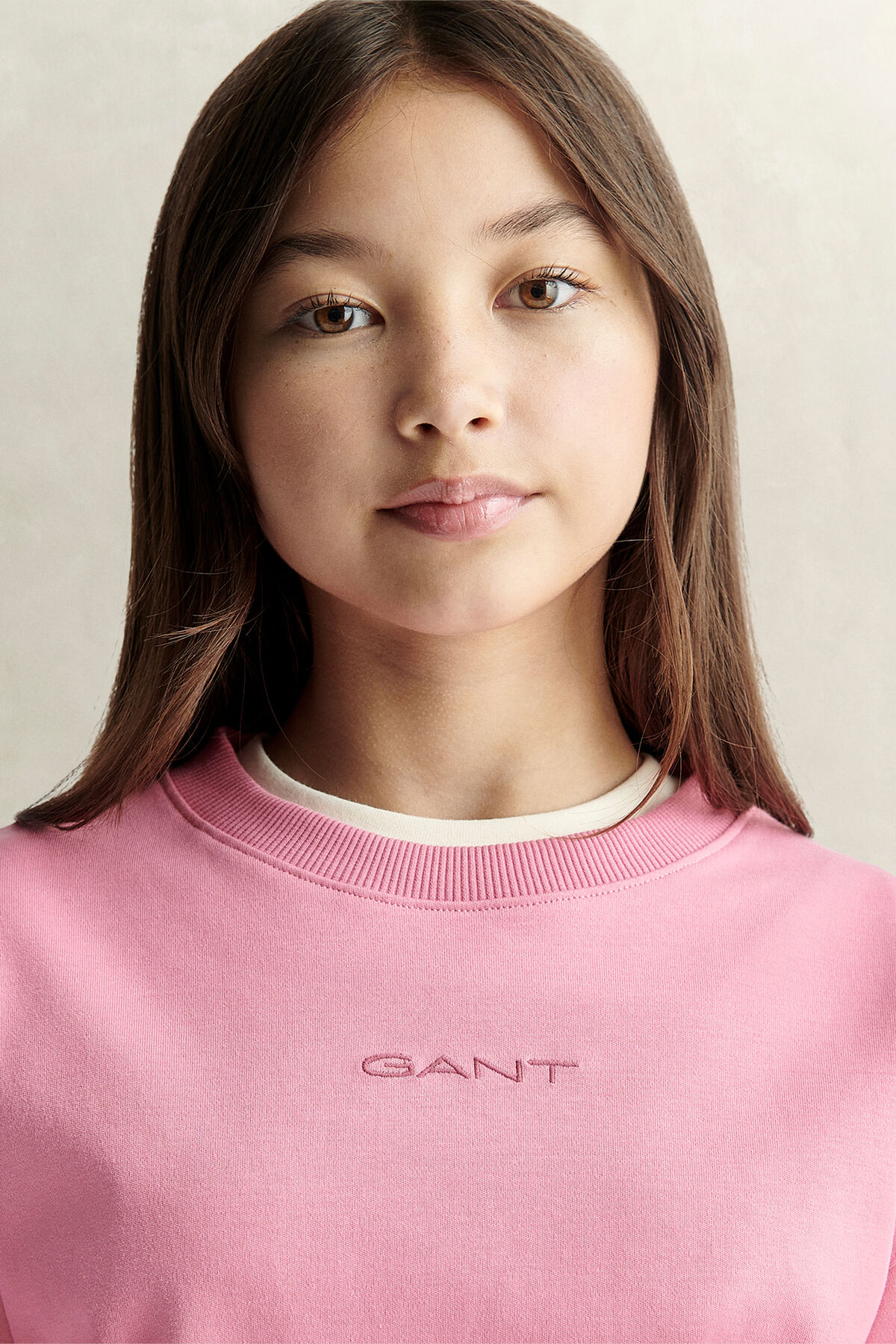 Teen Girls Oversized Sweatshirt — WILD PINK