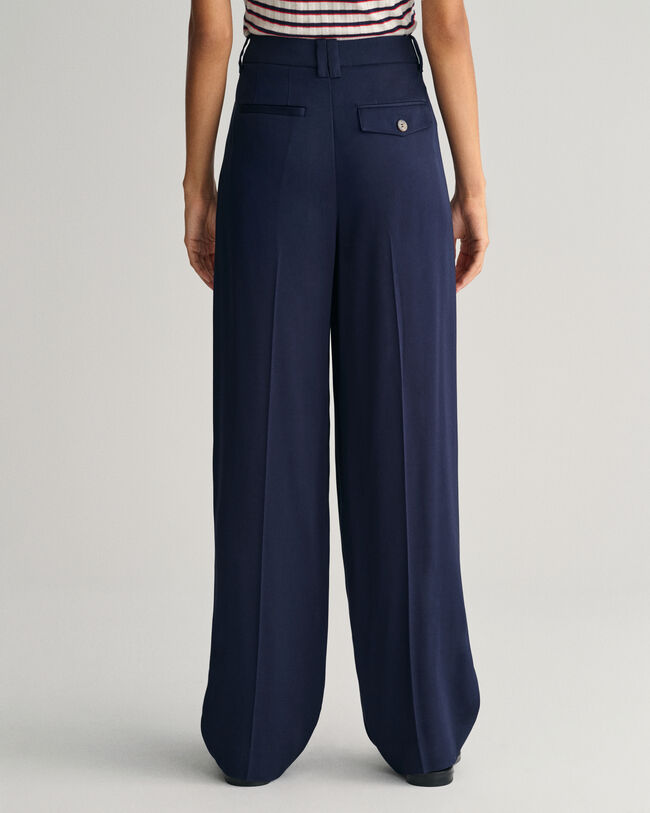 Loose Fit Chinohose mit niedriger Bundhöhe und weitem Bein