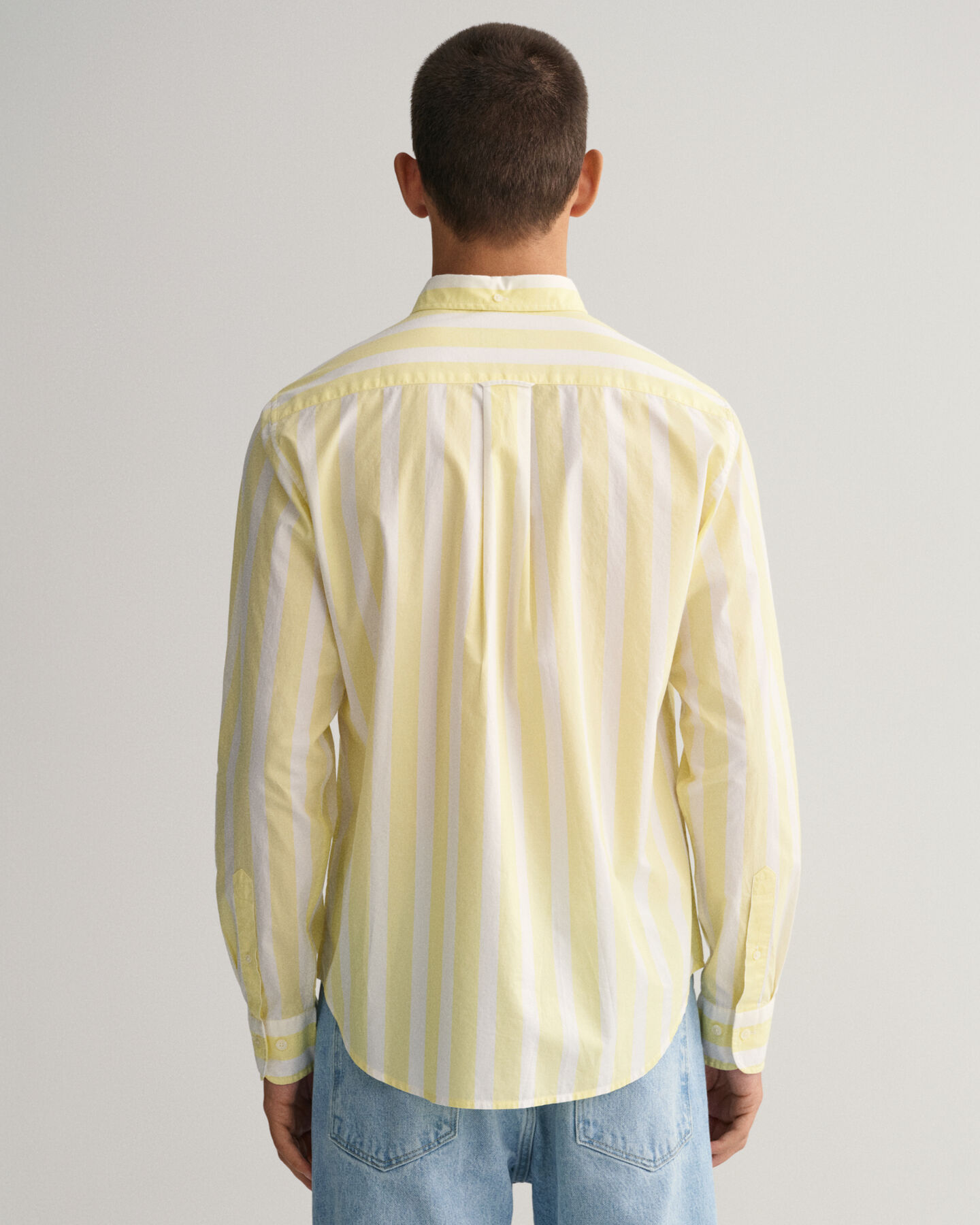 Regular Fit Broadcloth Hemd mit breiten Streifen