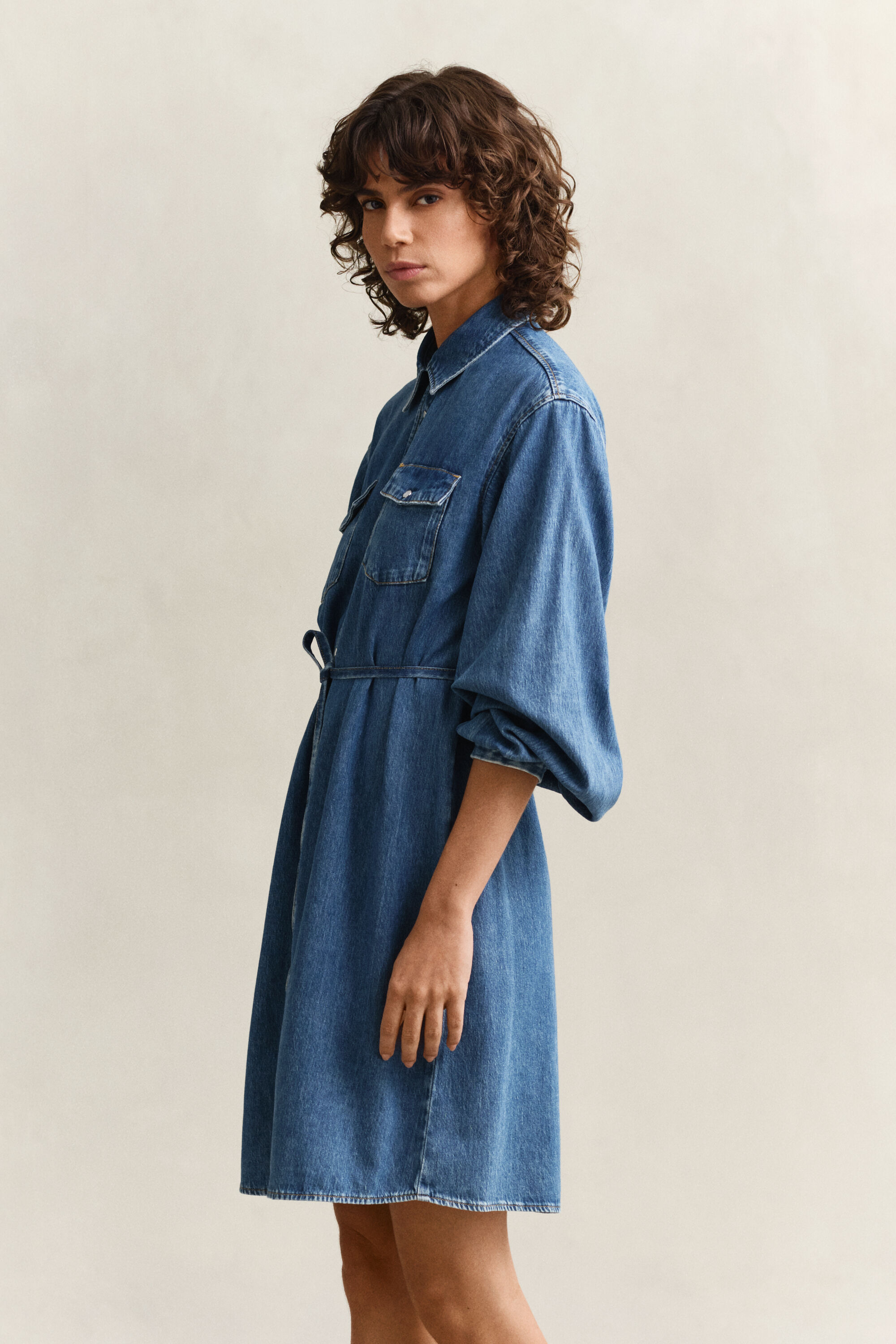 Hemdblusenkleid aus Denim