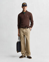 Zopfstrick Troyer aus Baumwolle