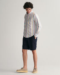 Leinenshorts mit Kordelzug