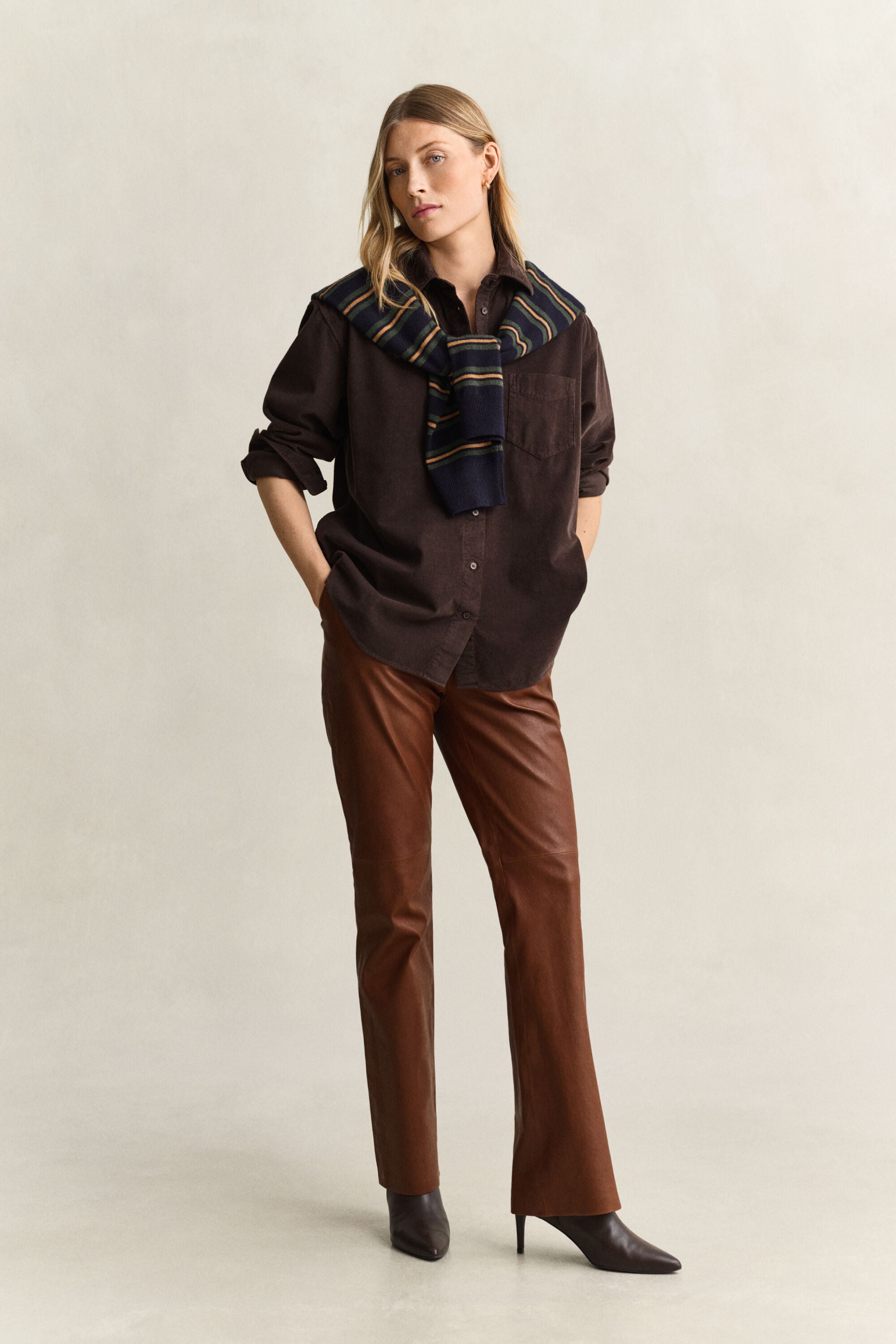 Relaxed Fit Cordbluse