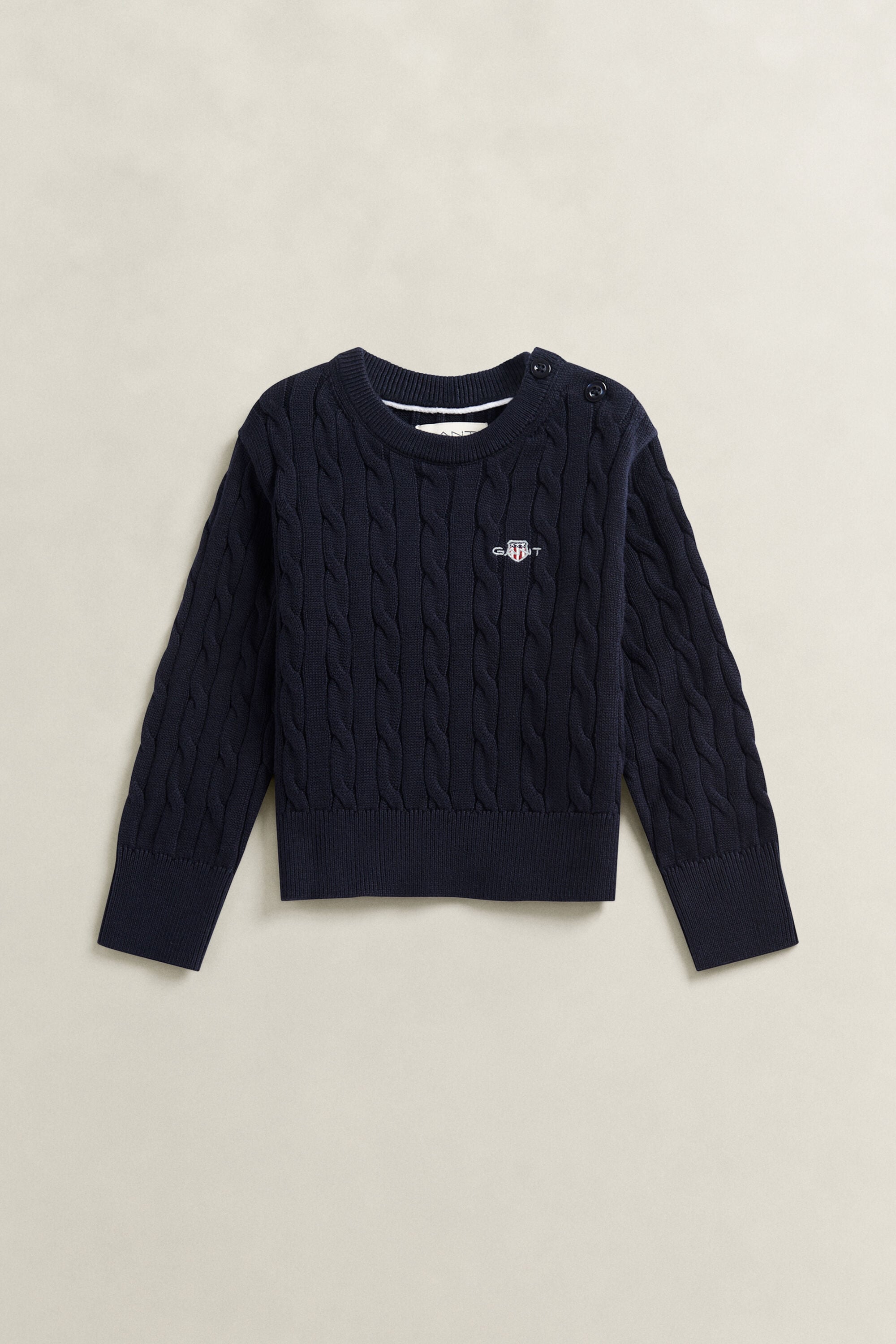 Girls Shield Pullover mit Zopfstrickmuster