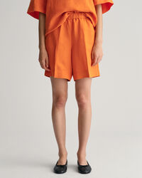 Relaxed Fit Leinenmix Pull-On Shorts