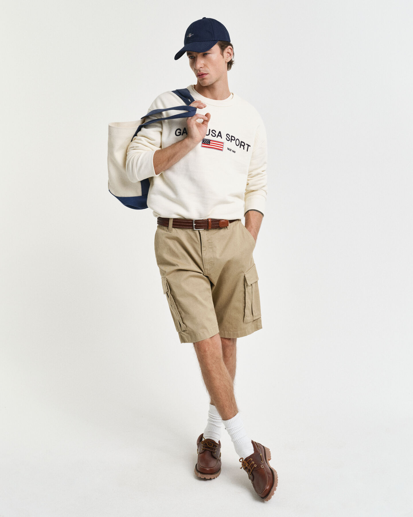 Relaxed Fit Cargoshorts aus Twill
