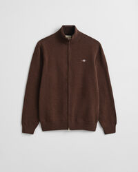 Casual Cotton Strickjacke mit Reißverschluss