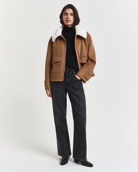 Rollkragenpullover aus extrafeiner Merinowolle