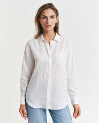 Relaxed Fit Leinen Bluse