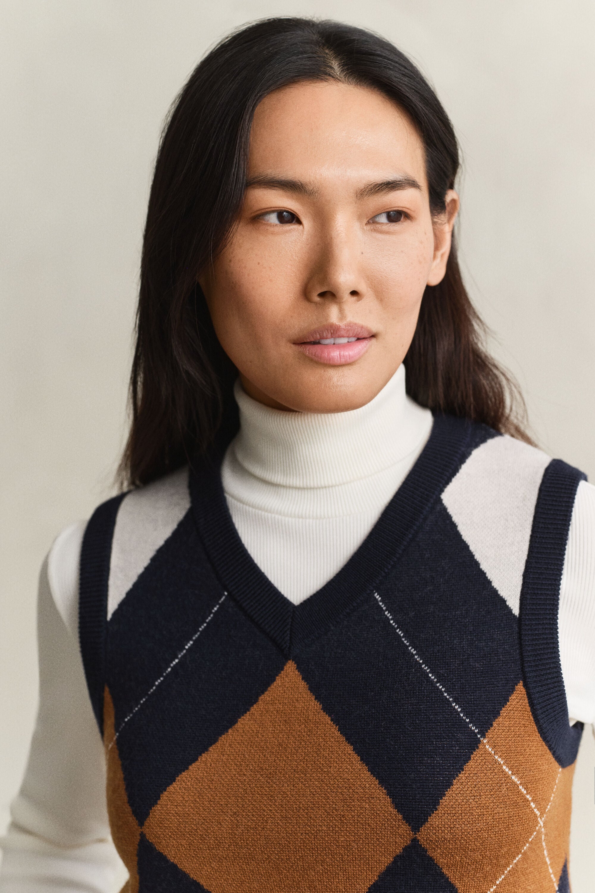 Strickpullunder aus Wolle mit Argyle-Muster