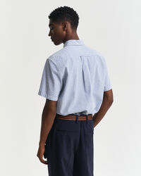 Regular Fit Seersucker Kurzarmhemd mit Streifen