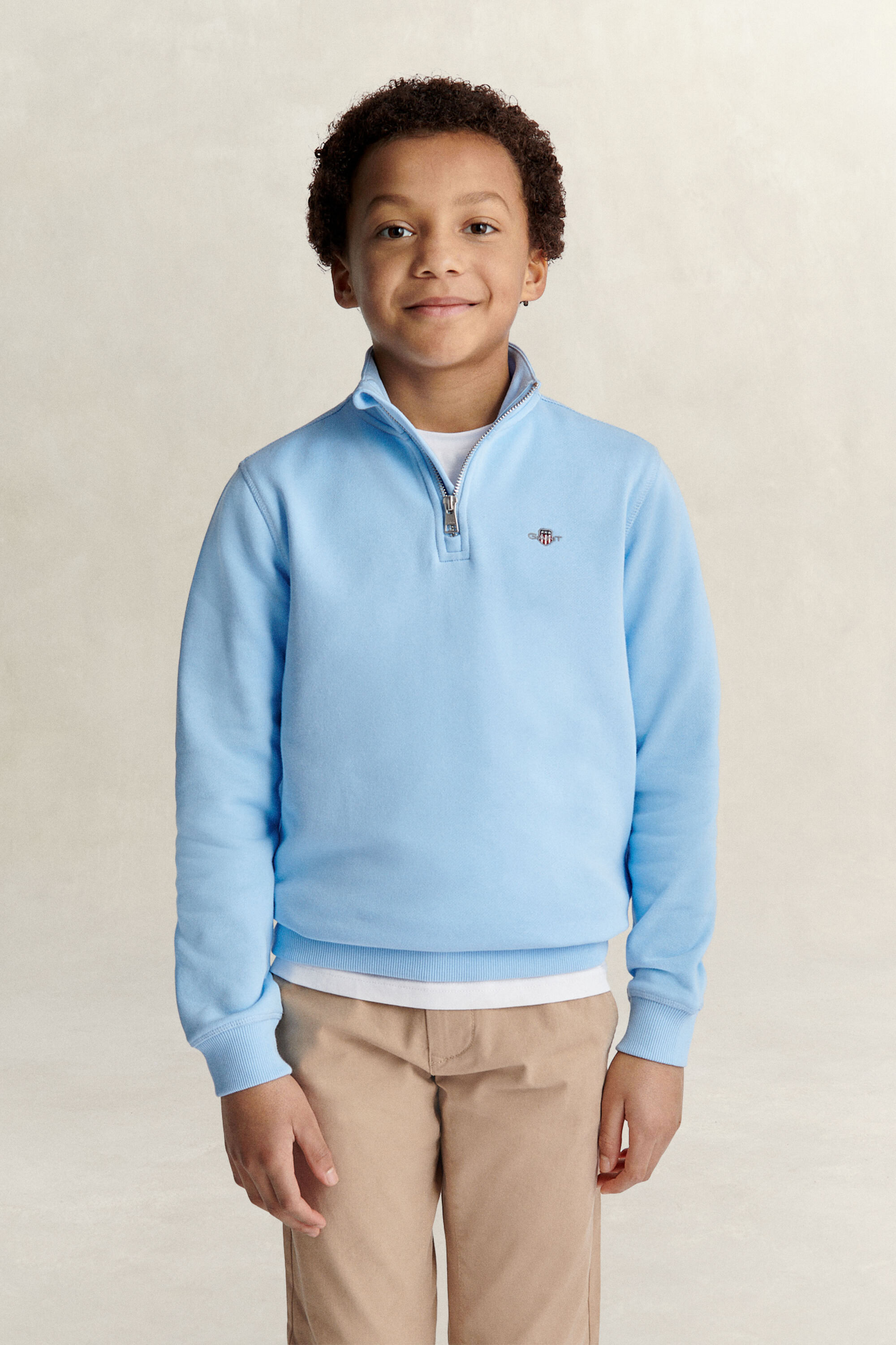 Teen Boys Sweatshirt mit Reißverschlusskragen